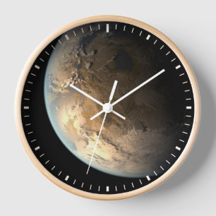Reloj Kepler-186f Orbitando Una Estrella Distante.