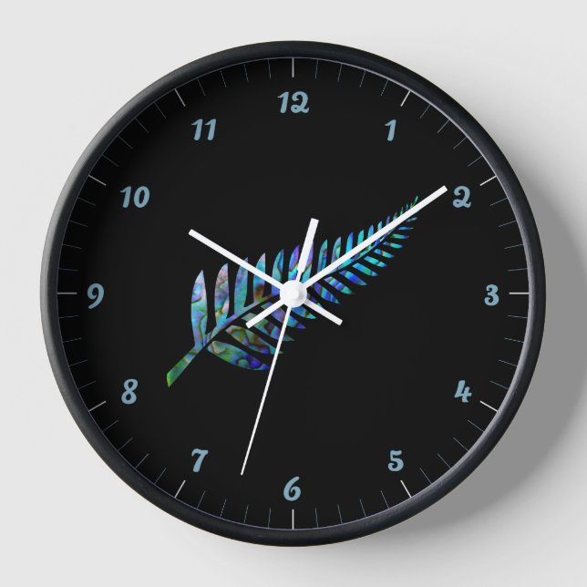 RELOJ KIWI NEW ZEALAND FERN PAUA (Anverso)