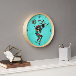 Reloj Kokopelli Y Clock Del Suroeste