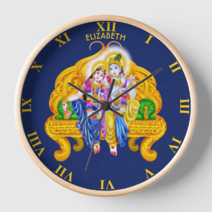 Reloj Krishna Radha Vigneshwara Hinduismo psicodélico