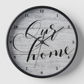 Reloj La caligrafía moderna en nuestro hogar