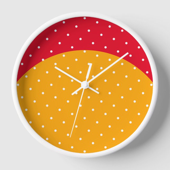 Reloj La curva amarilla ondulada de la curva amarilla br (Anverso)