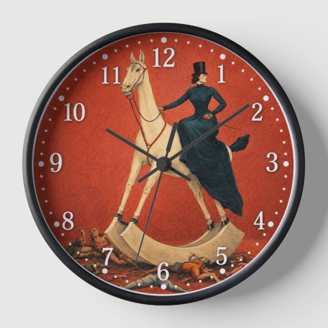 Reloj La dama en el caballo (Anverso)