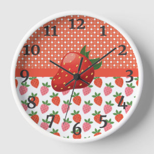 Reloj La deliciosa cocina de fresa Juicy