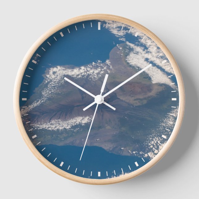 Reloj La Gran Isla De Hawaii Y Sus Montañas (Anverso)