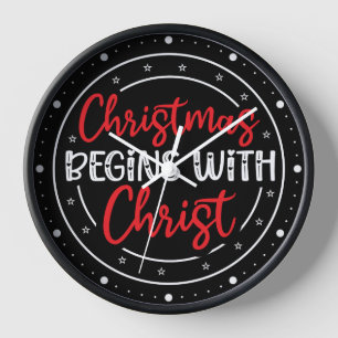 Reloj La Navidad Comienza Con Cristo-65772