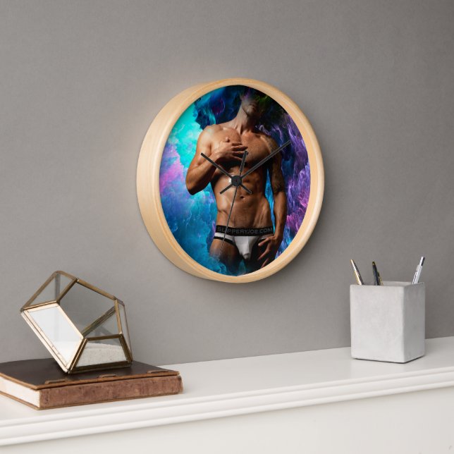Reloj La protuberancia de ropa interior de hombre muscul (Oficina)