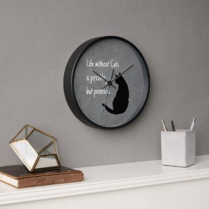 Reloj La vida sin gatos es posible, pero no tiene sentid