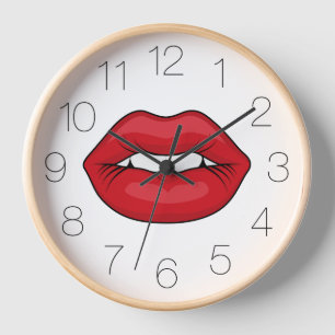 Reloj Labios Rojos