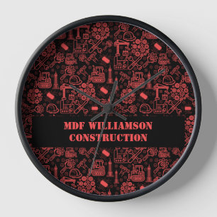 Reloj ladrillo rojo moderno Ingeniero arquitectónico de 