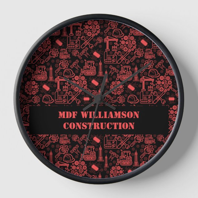 Reloj ladrillo rojo moderno Ingeniero arquitectónico de  (Anverso)