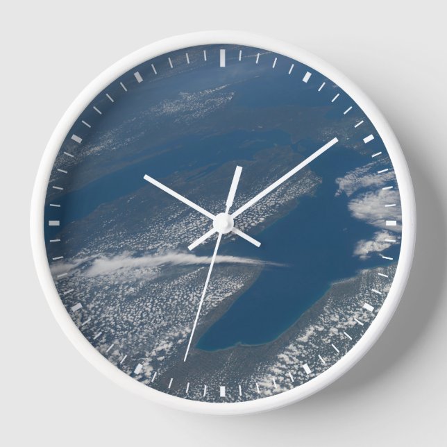 Reloj Lago Michigan, Lago Huron Y Estado De Michigan. (Anverso)