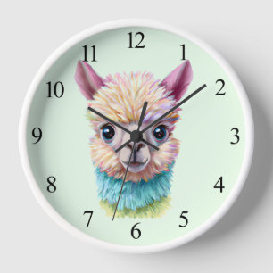 Reloj Lama del bebé colorido