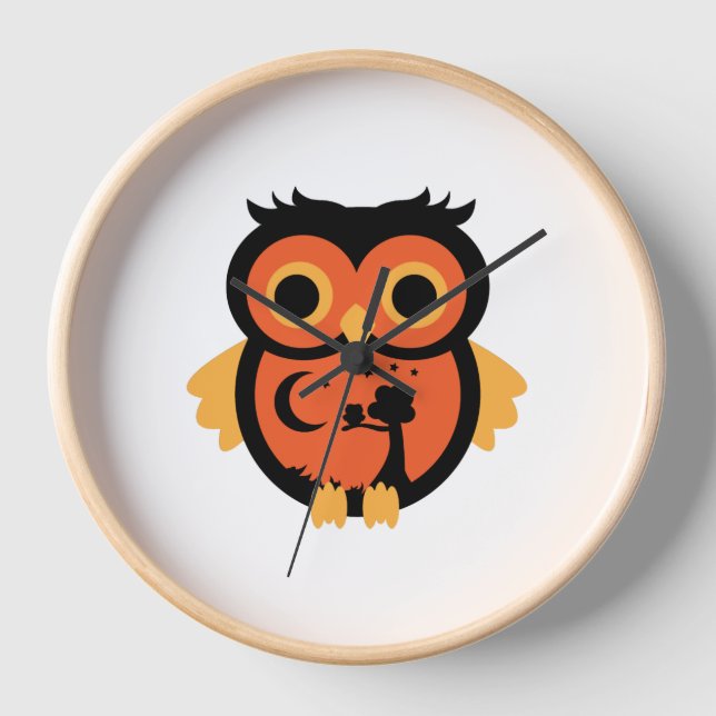 Reloj Lechuza Halloween (Anverso)