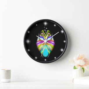 Reloj Lechuza Oracle negra y multicolor