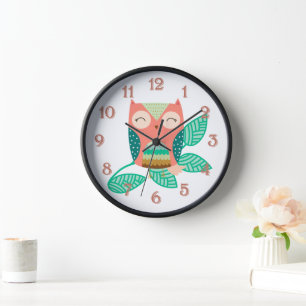 Reloj Lechuza Tribal Feliz