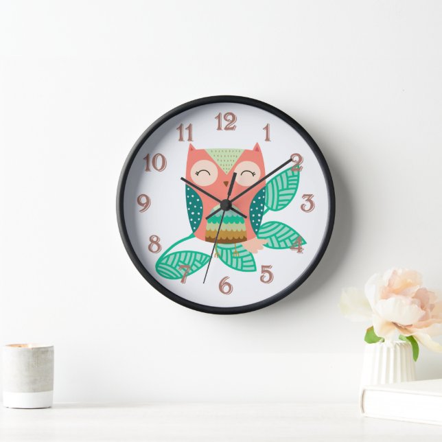 Reloj Lechuza Tribal Feliz (Hogar)