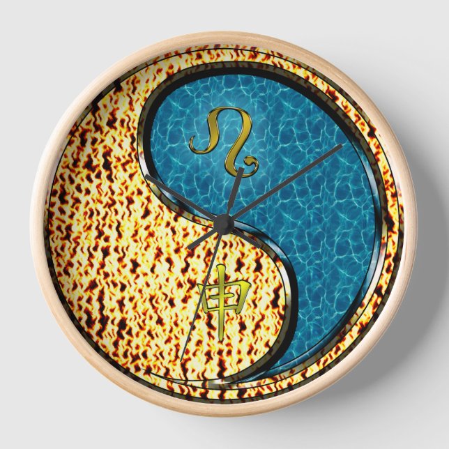 Reloj Leo & Mono de Agua (Anverso)