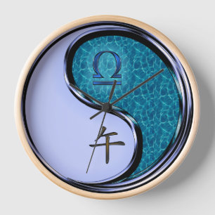 Reloj Libra & Caballo de Agua