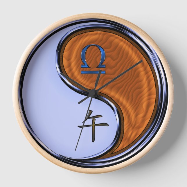 Reloj Libra & Caballo de Madera (Anverso)