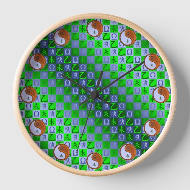 Reloj Libra & Cabra de Madera (Anverso)