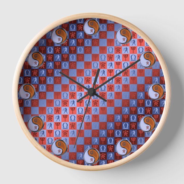 Reloj Libra & Tigre de Madera (Anverso)