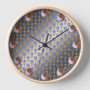 Reloj Libra y Rata de Madera