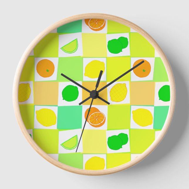 Reloj Limón, Naranjas de extremidades con cocina de patr (Anverso)