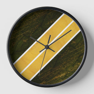 Reloj Líneas blancas de oro verde