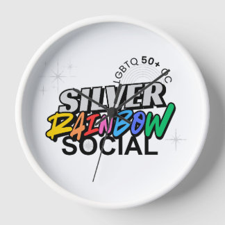 Reloj Llavero Arcoíris Plateado