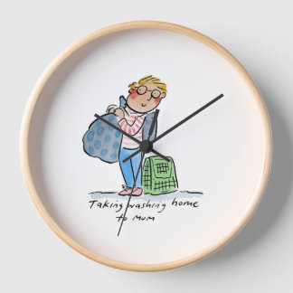 Reloj Llevar el lavado a casa a la Mamá