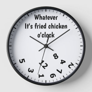Reloj Lo que sea, el restaurante Fried Chicken O'clock F