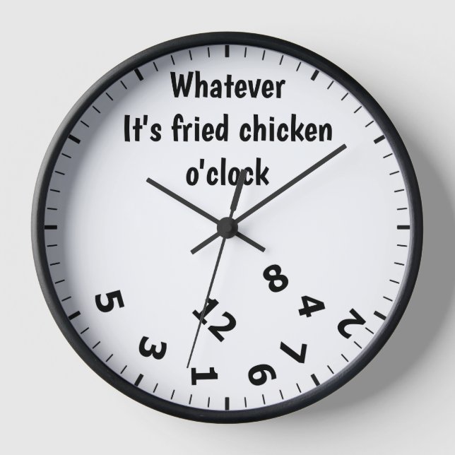 Reloj Lo que sea, el restaurante Fried Chicken O'clock F (Anverso)