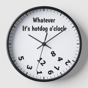 Reloj Lo que sea que sea Hotdog O'clock Restaurant diver