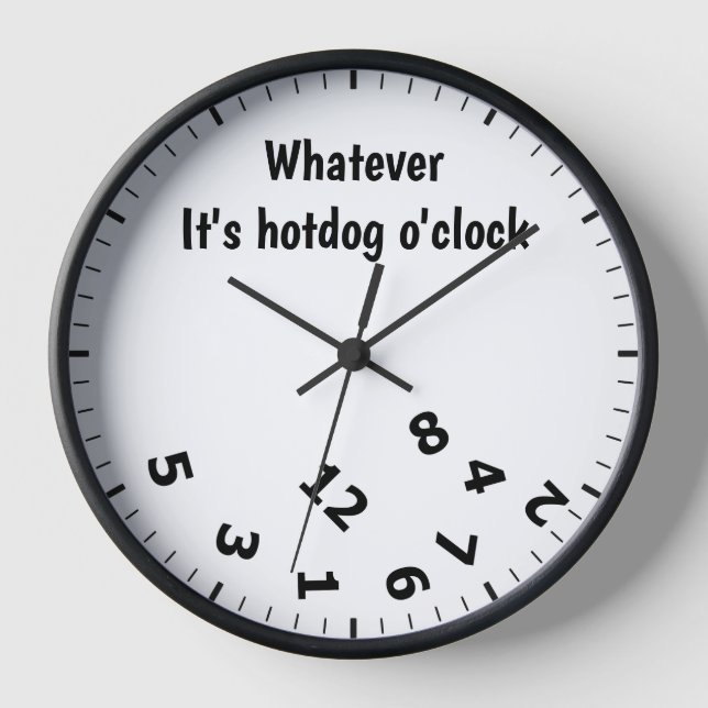 Reloj Lo que sea que sea Hotdog O'clock Restaurant diver (Anverso)