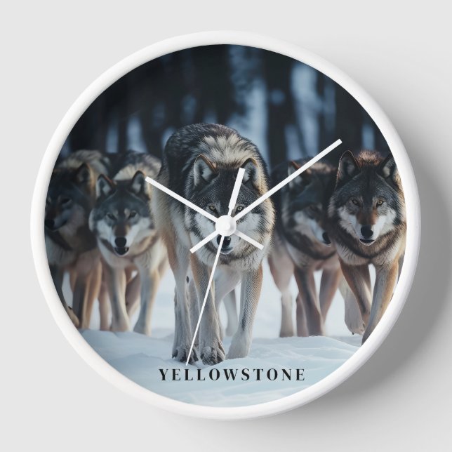 Reloj Lobos de Yellowstone (Anverso)