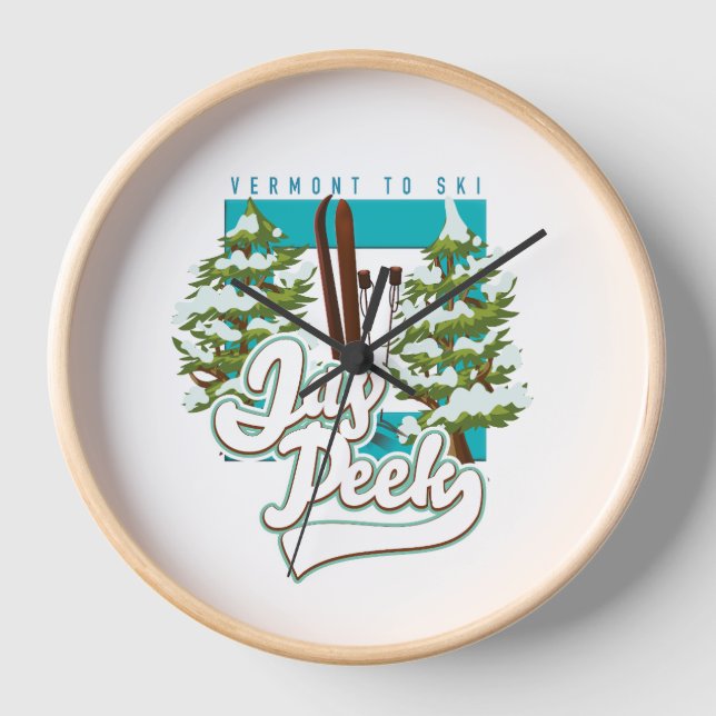 Reloj Logo de Jay Peek Vermont (Anverso)
