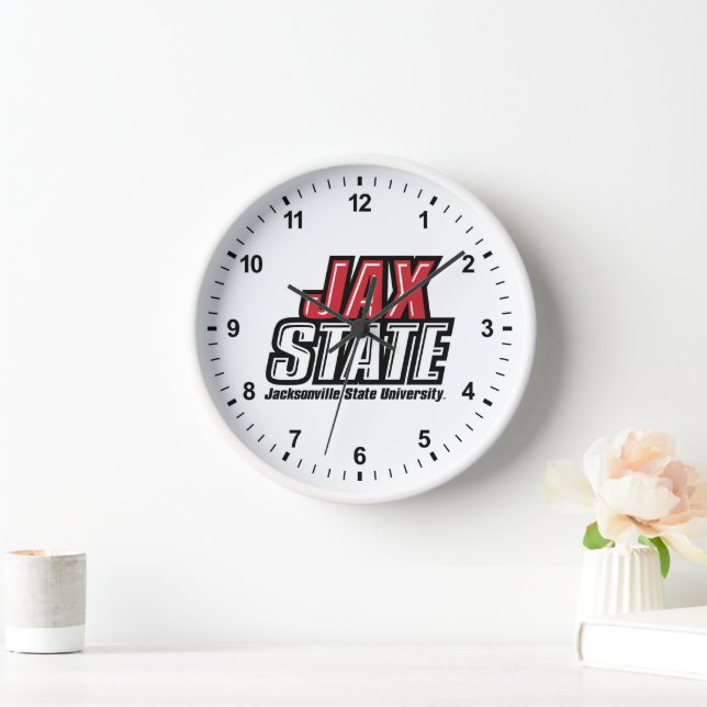 Reloj Logo de la Universidad Estatal de Jacksonville JAX (Hogar)