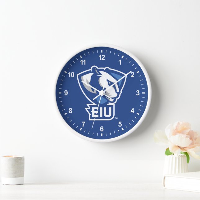 Reloj Logo de Panthers University del Este de Illinois (Hogar)