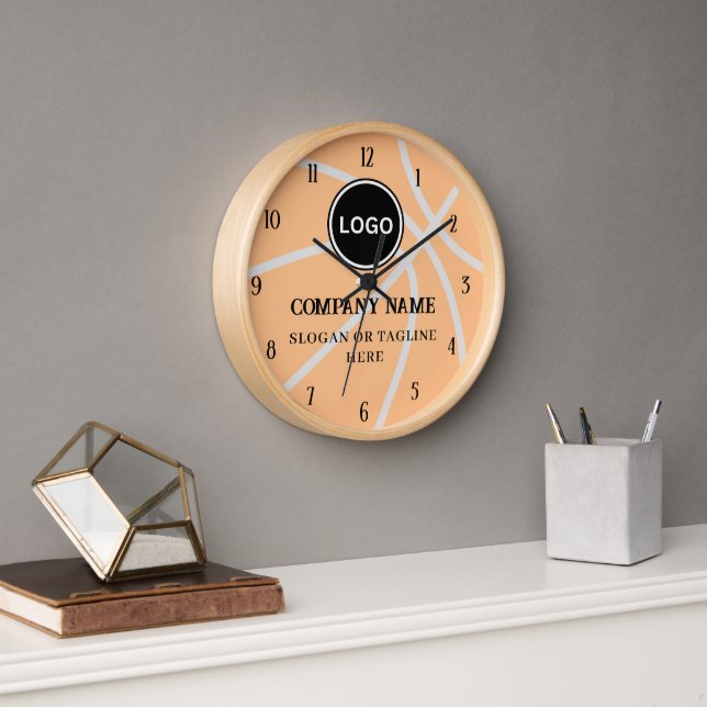 Reloj Logo del Baloncesto de Negocios Modernos (Oficina)