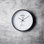 Reloj Logotipo comercial Blanco mínimo simple<br><div class="desc">Elevar la presencia de su marca y dejar una marca indeleble con nuestro reloj personalizado. Es más que un simple reloj; es un símbolo de la dedicación,  profesionalidad y compromiso de su empresa para hacer que cada segundo cuente. Haga su marca a tiempo con este excepcional reloj personalizado.</div>