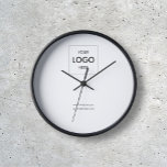 Reloj Logotipo comercial Blanco mínimo simple<br><div class="desc">Elevar la presencia de su marca y dejar una marca indeleble con nuestro reloj personalizado. Es más que un simple reloj; es un símbolo de la dedicación,  profesionalidad y compromiso de su empresa para hacer que cada segundo cuente. Haga su marca a tiempo con este excepcional reloj personalizado.</div>