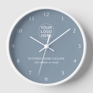 Reloj Logotipo comercial personalizado y texto l marca a