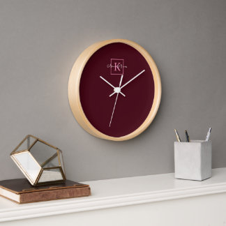 Reloj Logotipo de promoción de marca minimalista Monogra