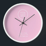 Reloj Logotipo mínimo simple de la empresa comercial - R<br><div class="desc">Una elegante plantilla de negocios personalizado en un estilo minimalista moderno que se puede actualizar fácilmente con el logotipo de su empresa y el eslogan o información de la empresa. Si necesitas ayuda para personalizar este producto,  por favor contáctame con el botón de mensaje y estaré encantado de ayudarte.</div>
