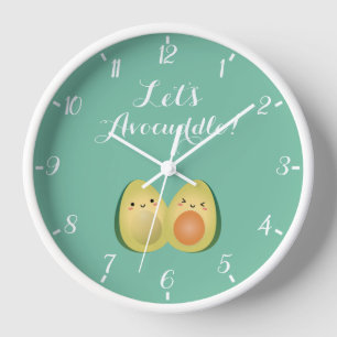 Reloj Los aguacates lindos de Kawaii juntan divertido