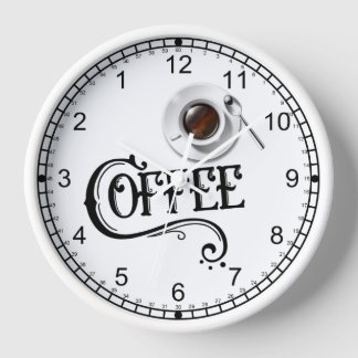Reloj Los amantes del café tienen la cara divertida del