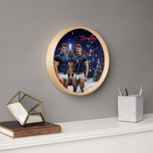Reloj Los árboles de Navidad brillantes de SlipperyJoe d