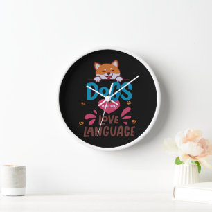 Reloj Los perros son mi lengua de amor