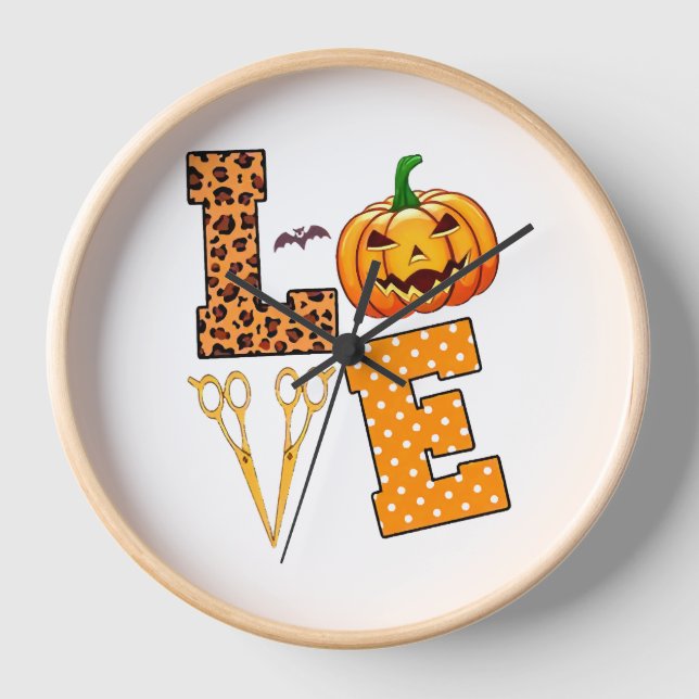 Reloj Love Halloween Hairstylista (Anverso)